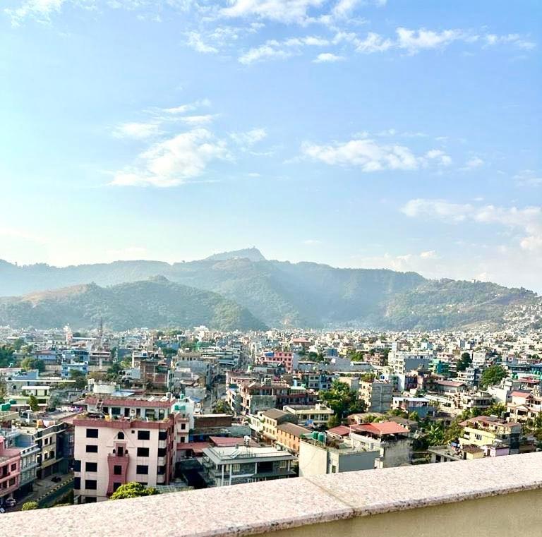 Penthouse 3 Bedroom Apartment With A Beautiful View Pokhara Exterior photo